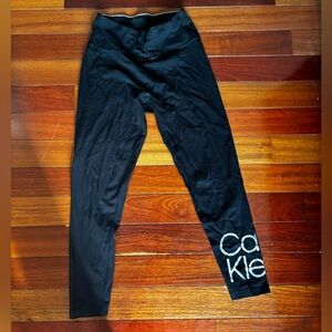 Calvin Klein Women’s Black Leggings with Logo